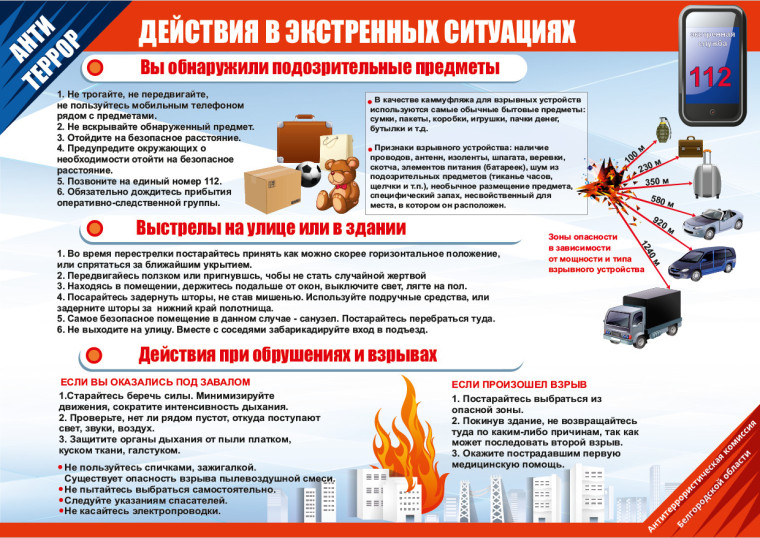 Внимание, безопасность!!!! Памятки по профилактике терроризма и экстремизма..
